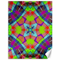 Farbenpracht Kaleidoscope Pattern Canvas 36  X 48  by Pakrebo