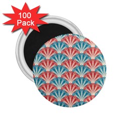 Seamless Patter Peacock Feathers 2 25  Magnets (100 Pack)  by Pakrebo