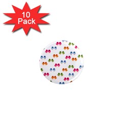 Tweet-hearts Pattern 1  Mini Magnet (10 Pack)  by WensdaiAmbrose