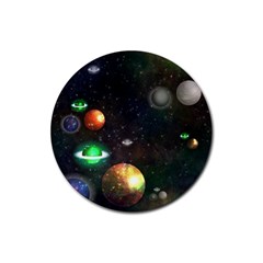Galactic Rubber Coaster (round)  by WensdaiAmbrose