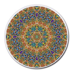 Colorful Pattern Color Round Mousepads by Pakrebo