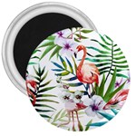 Rose flamingo 3  Magnets