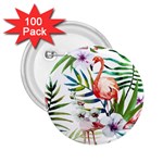 Rose flamingo 2.25  Buttons (100 pack) 