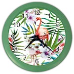 Rose flamingo Color Wall Clock