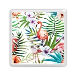 Rose flamingo Memory Card Reader (Square)