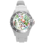 Rose flamingo Round Plastic Sport Watch (L)