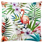 Rose flamingo Large Flano Cushion Case (Two Sides)