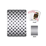 Black And White Tribal Playing Cards (Mini) Back