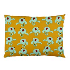 Squidward In Repose Pattern Pillow Case (two Sides) by Valentinaart