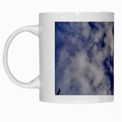 Pelicans In Flight White Mugs by StarvingArtisan