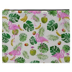Flamingo Pattern Cosmetic Bag (xxxl) by Valentinaart