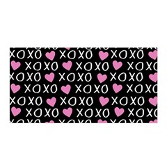 Xo Valentines Day Pattern Satin Wrap by Valentinaart