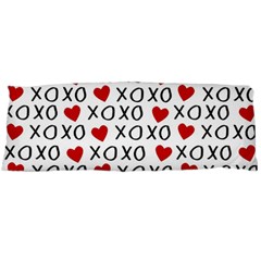 Xo Valentines Day Pattern Body Pillow Case (dakimakura) by Valentinaart