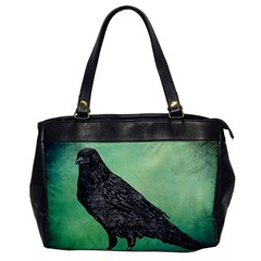 Raven - In Green - Oversize Office Handbag by WensdaiAmbrose