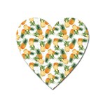 Pineapples pattern Heart Magnet