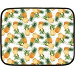 Pineapples pattern Double Sided Fleece Blanket (Mini) 