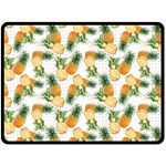 Pineapples pattern Fleece Blanket (Large) 