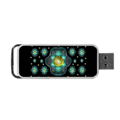 Light And Love Flowers Decorative Portable Usb Flash (two Sides) by pepitasart