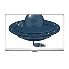 Ufo Unknown Alien Alie Business Card Holder by Wegoenart