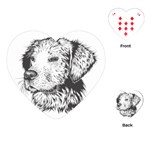 Dog Animal Domestic Animal Doggie Playing Cards (Heart)