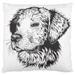 Dog Animal Domestic Animal Doggie Large Cushion Case (Two Sides)