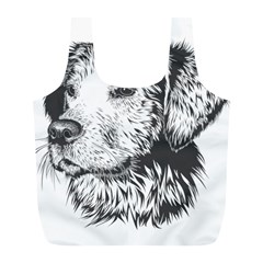Dog Animal Domestic Animal Doggie Full Print Recycle Bag (l) by Wegoenart