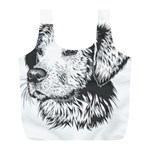 Dog Animal Domestic Animal Doggie Full Print Recycle Bag (L)