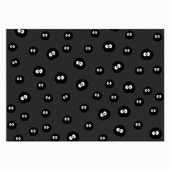 Totoro - Soot Sprites Pattern Large Glasses Cloth (2-side) by Valentinaart