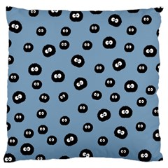 Totoro - Soot Sprites Pattern Large Cushion Case (two Sides) by Valentinaart