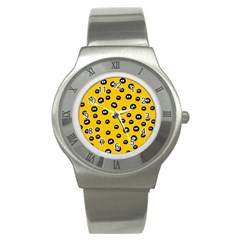Totoro - Soot Sprites Pattern Stainless Steel Watch by Valentinaart
