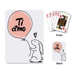 Ti Amo Lapin Playing Cards Single Design by alllovelyideas