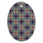 Pattern Wallpaper Background Oval Ornament (Two Sides)