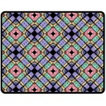 Pattern Wallpaper Background Double Sided Fleece Blanket (Medium) 