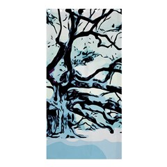 Tree Winter Blue Snow Cold Scene Shower Curtain 36  X 72  (stall)  by Pakrebo