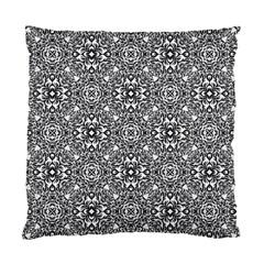 Black White Geometric Background Standard Cushion Case (one Side) by Pakrebo