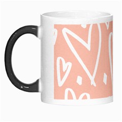 Coral Pattren With White Hearts Morph Mugs by alllovelyideas