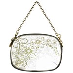 Flowers Background Leaf Leaves Chain Purse (One Side) Front