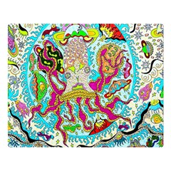 Supersonic Octopus Double Sided Flano Blanket (large)  by chellerayartisans