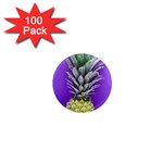 Pineapple Purple 1  Mini Magnets (100 pack) 