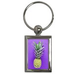 Pineapple Purple Key Chains (Rectangle) 