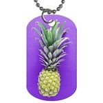 Pineapple Purple Dog Tag (One Side)