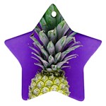 Pineapple Purple Star Ornament (Two Sides)