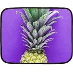 Pineapple Purple Fleece Blanket (Mini)