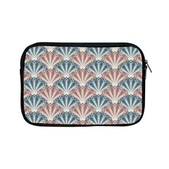 Vintage Scallop Blue Red Pattern Apple Ipad Mini Zipper Cases by snowwhitegirl