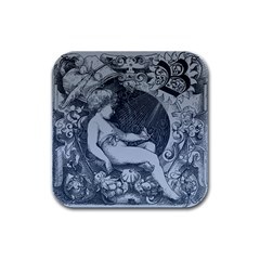 Victorian Angel With Shining Light Rubber Square Coaster (4 Pack)  by snowwhitegirl