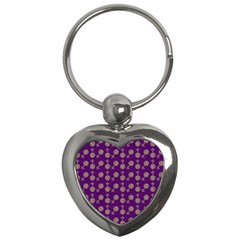 Victorian Crosses Purple Key Chains (heart)  by snowwhitegirl