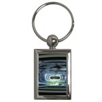 Spaceship Interior Stage Design Key Chains (Rectangle) 