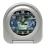 Spaceship Interior Stage Design Travel Alarm Clock