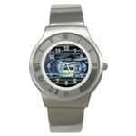 Spaceship Interior Stage Design Stainless Steel Watch