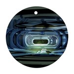 Spaceship Interior Stage Design Round Ornament (Two Sides)